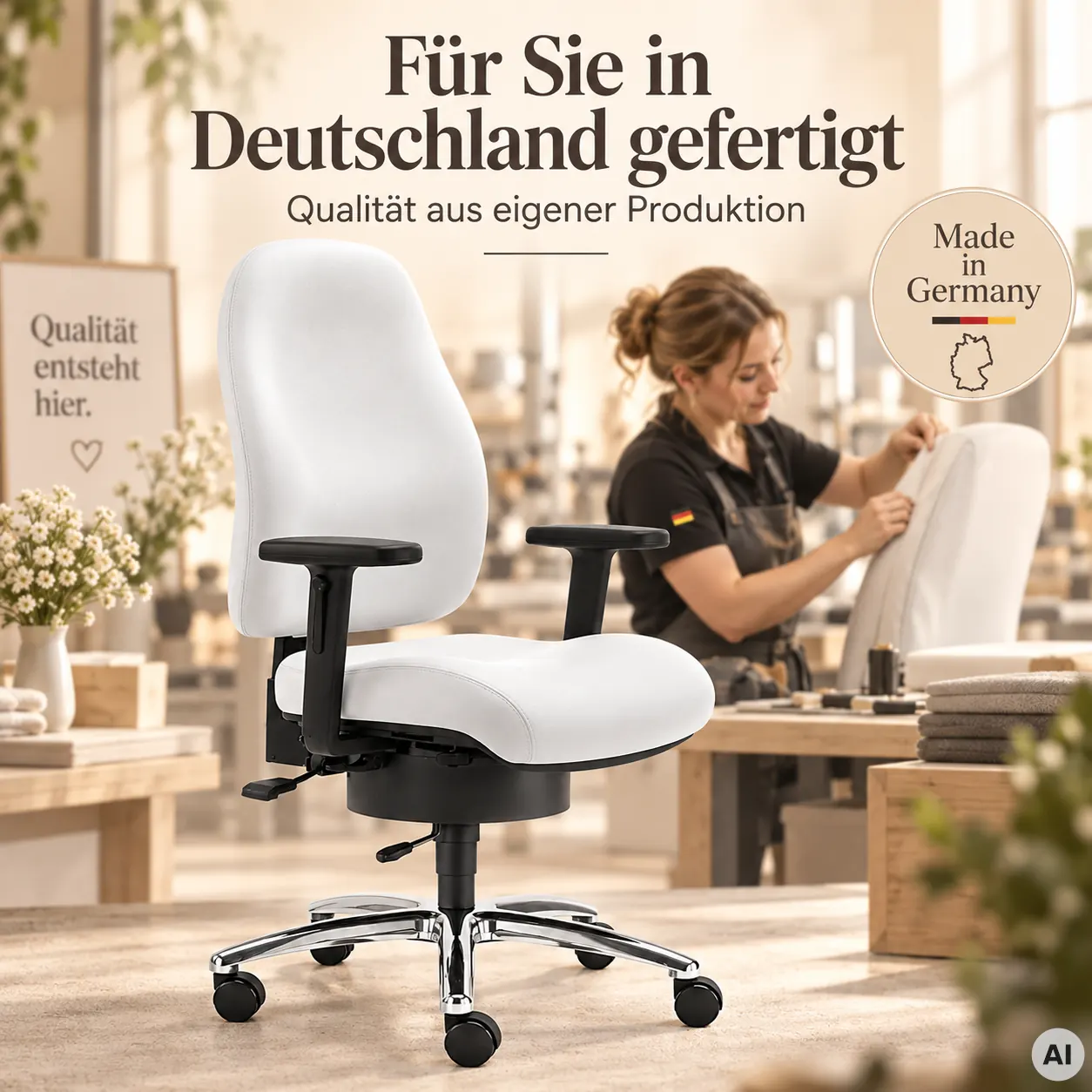 Lady SITWELL - Bequemer Bürostuhl für Frauen