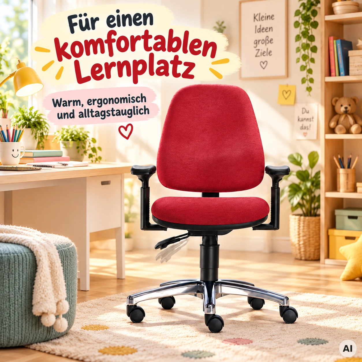 Fitness Girl & Boy - Aktiver Kinder-Bürostuhl