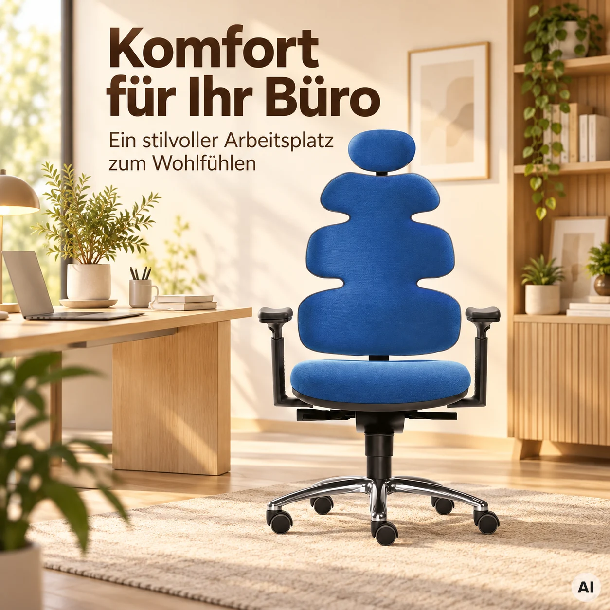 Sun L mit Kopfstütze - Home Office Bürostuhl
